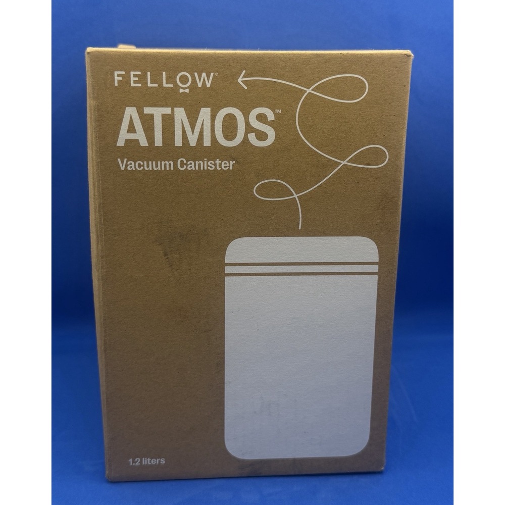 Fellow Atmos Vacuum Canister - 1.2l Matte White Steel Fellow